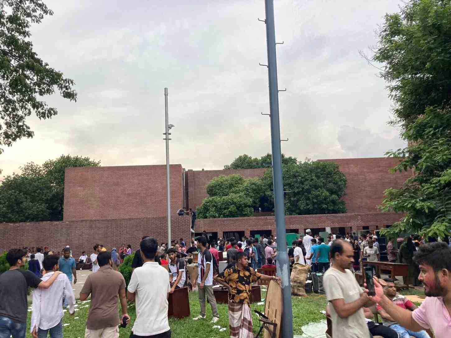 Students and Public Protesters in the Perliament premises