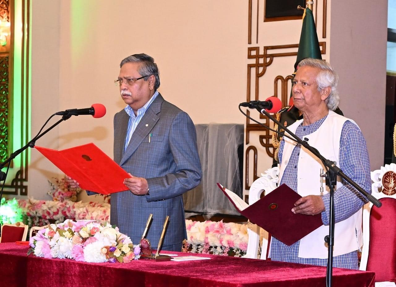 Interim Government led by Dr. Yunus sworn-in Thursday