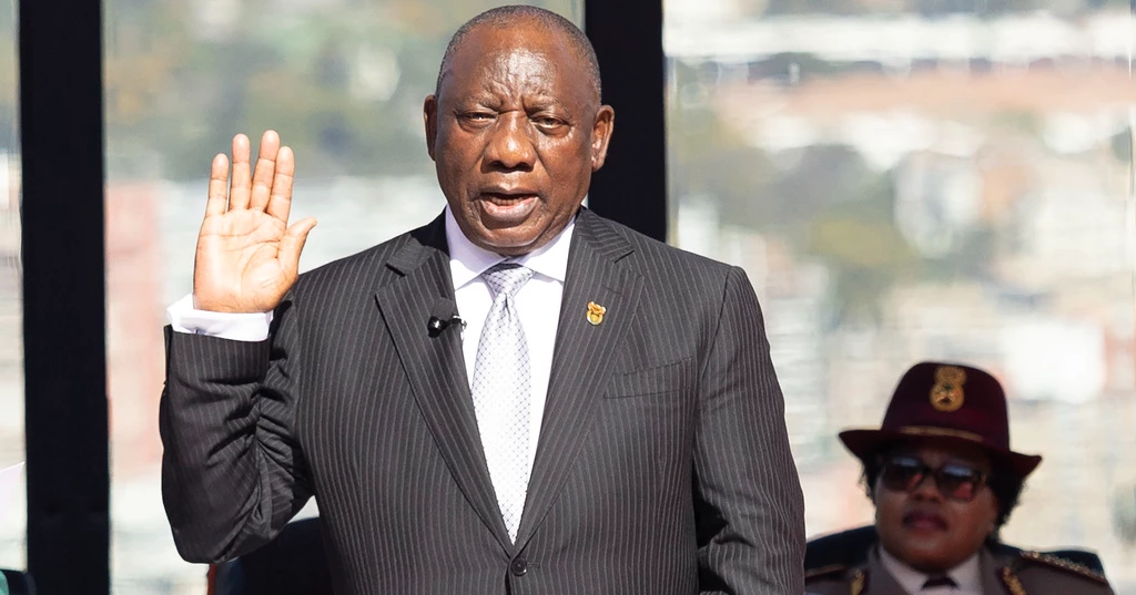 Ramaphosa is sworn as South African president for second term