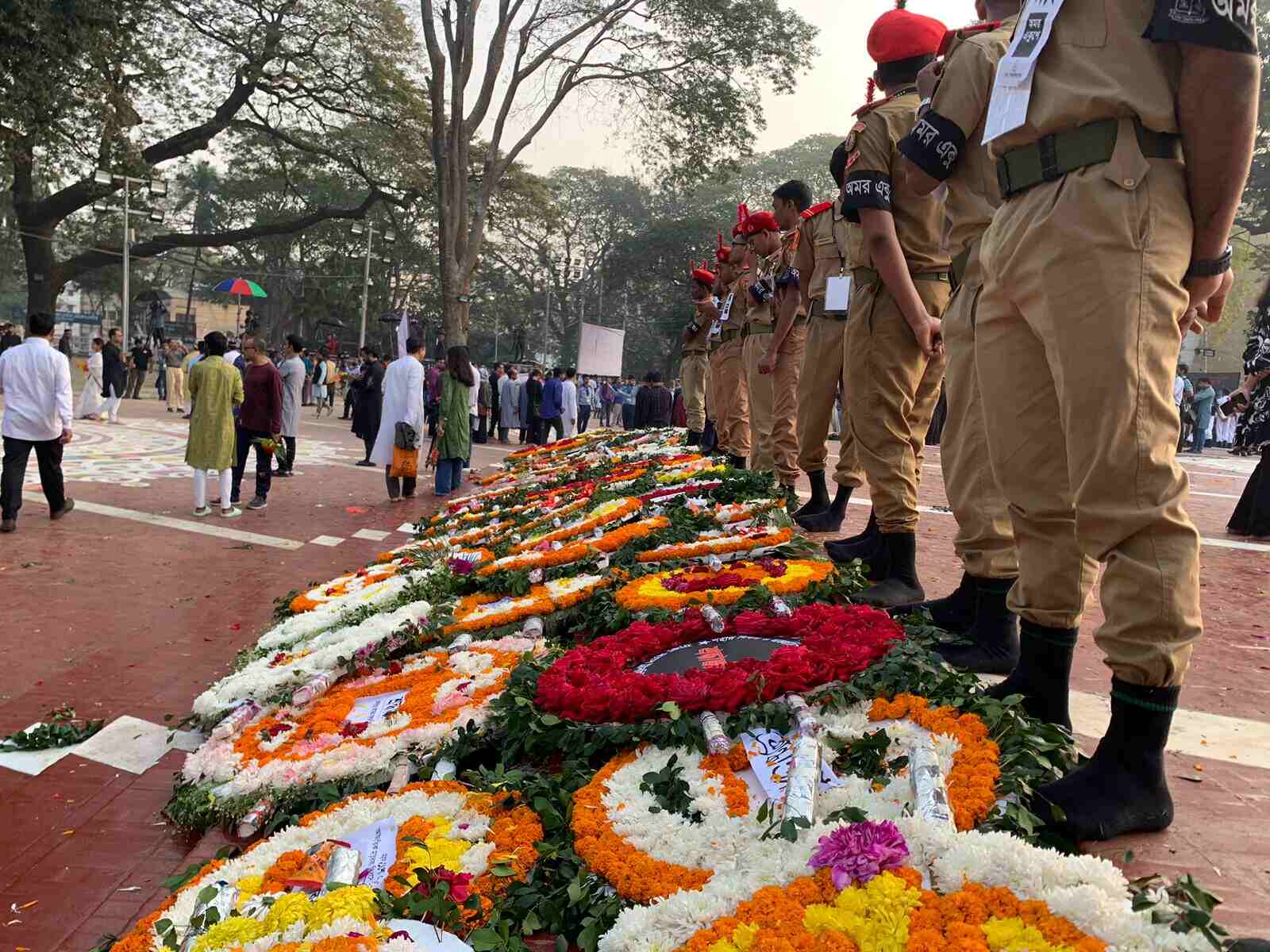 Nation paying homage to language martyrs