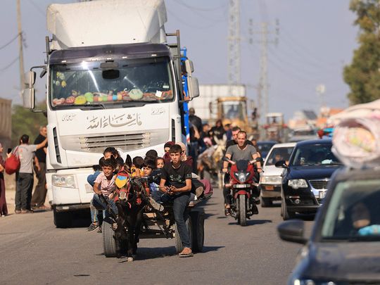 Thousands flee north Gaza after Israel evacuation warning