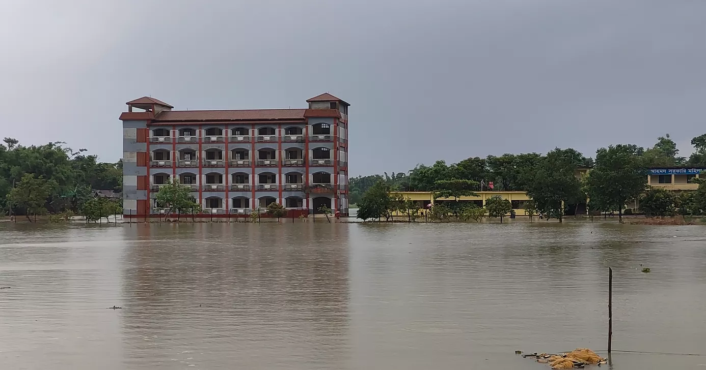 Flash floods hit four upazilas of Sylhet due to torrential rain, onrush of waters from India