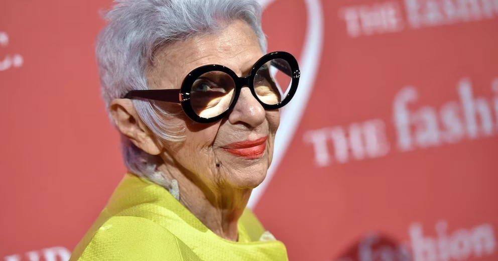 Iris Apfel, fashion icon known for her eye-catching style, dies at 102