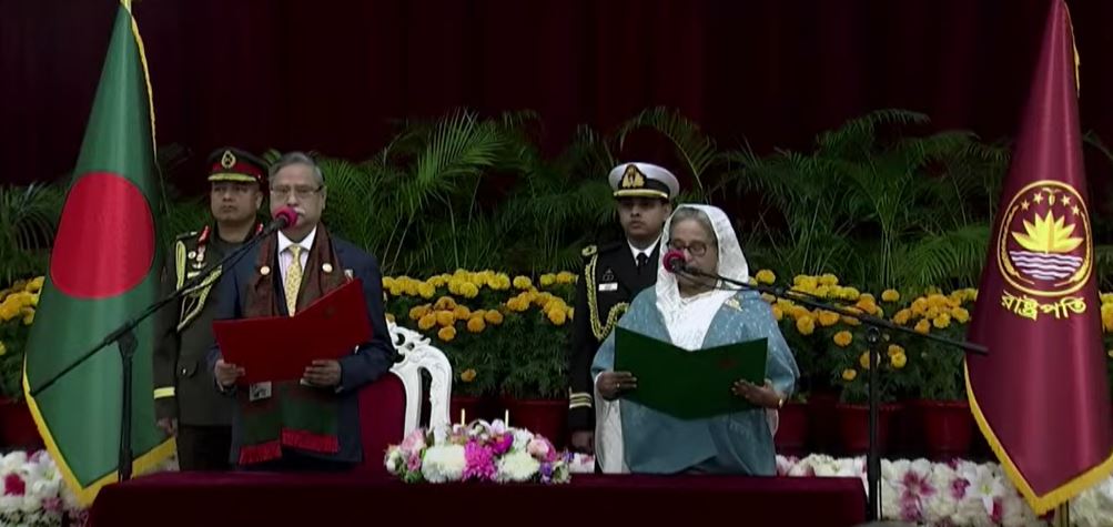 Sheikh Hasina sworn-in as PM for the fifth-time