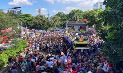 AL‍‍`s procession to counter BNP rally ends on day one