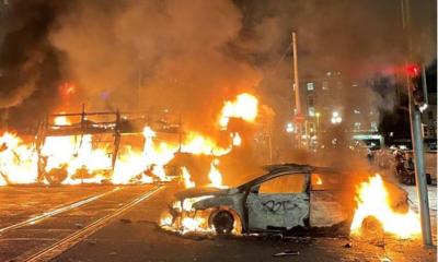 Riots erupt in Dublin after children stabbed