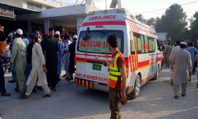 Suicide bomber at political rally in Pakistan kills at least 44 people, wounds nearly 200