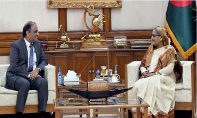 Dhaka and Islamabad can cooperate in agri research for mutual gains: PM Hasina tells outgoing Pak envoy