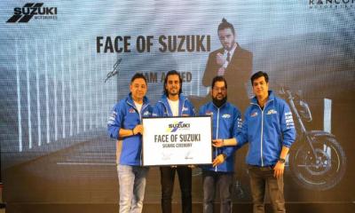 Siam Ahmed becomes brand ambassador for Suzuki Motorbikes