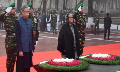 President, PM pay homage to martyred intellectuals of 1971