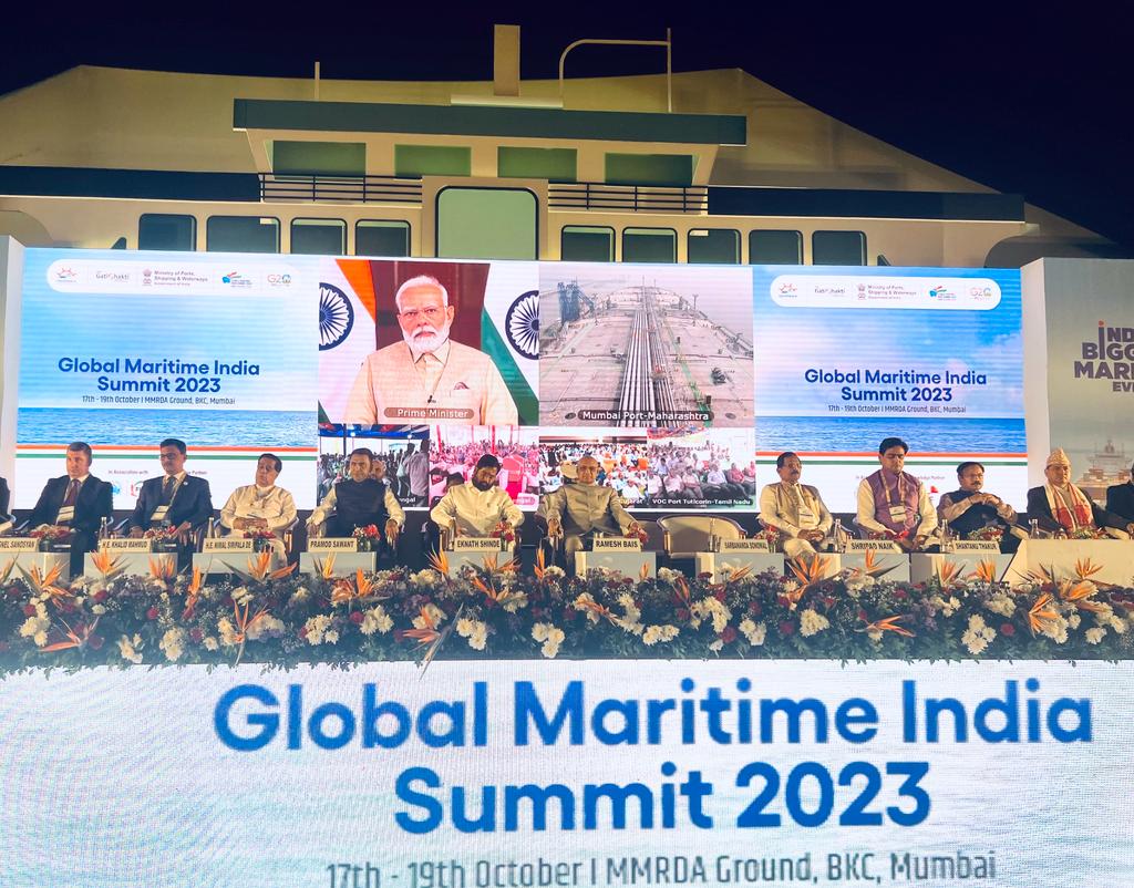 State minister for shipping participates in Global Maritime India Summit