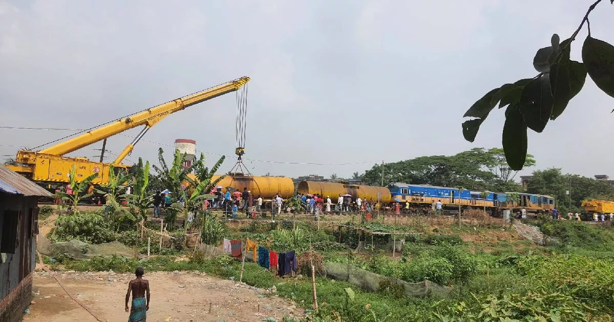 Gazipur train derailment: Salvage operation still on 24 hours post-collision