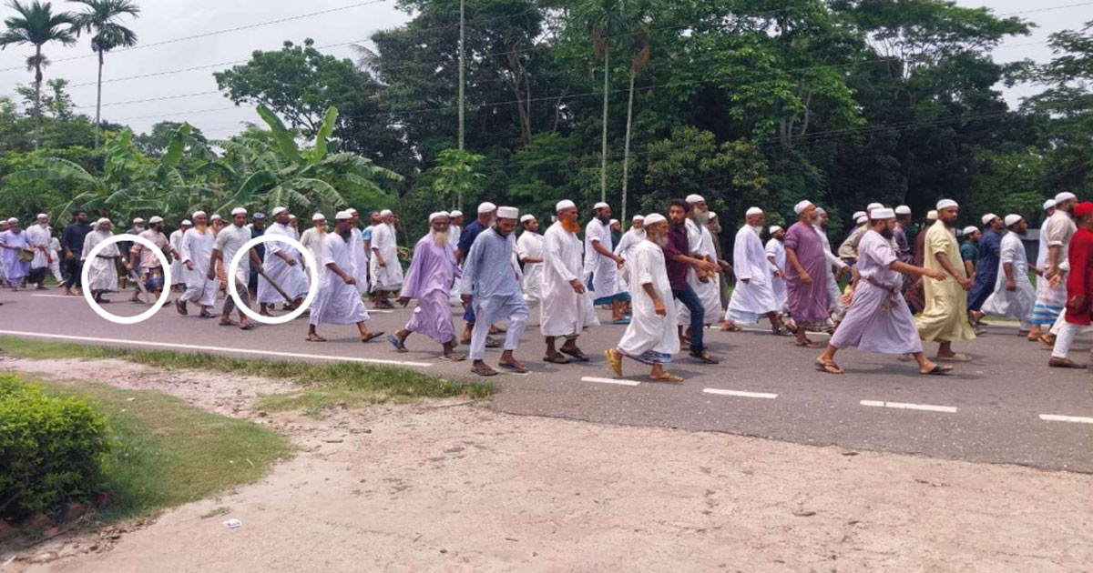 হাতপাখা প্রতীকের প্রার্থী-কর্মীদের বিরুদ্ধে নৌকা প্রতীকের কর্মীদেরকে মারধরের অভিযোগ