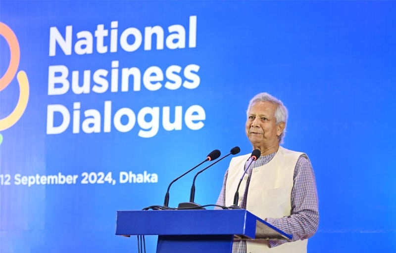 Prof Yunus urges businessmen to help build new Bangladesh