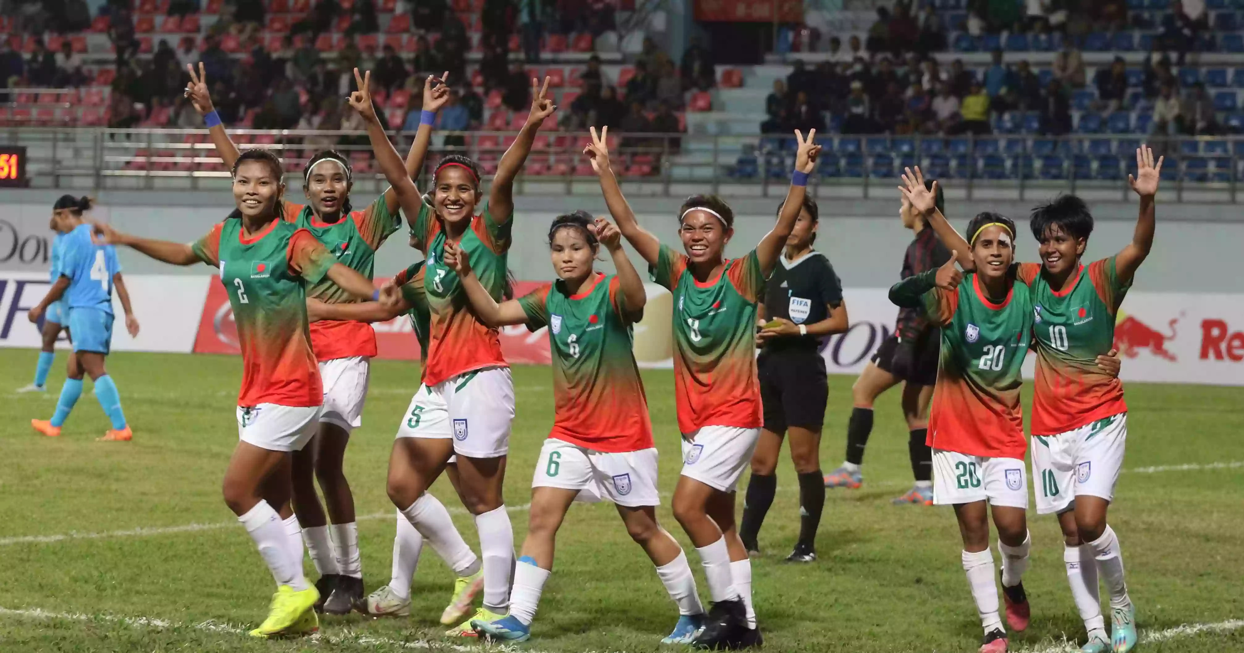 Bangladesh beats India 3-1 to secure semifinal spot in SAFF Women‍‍`s Championship