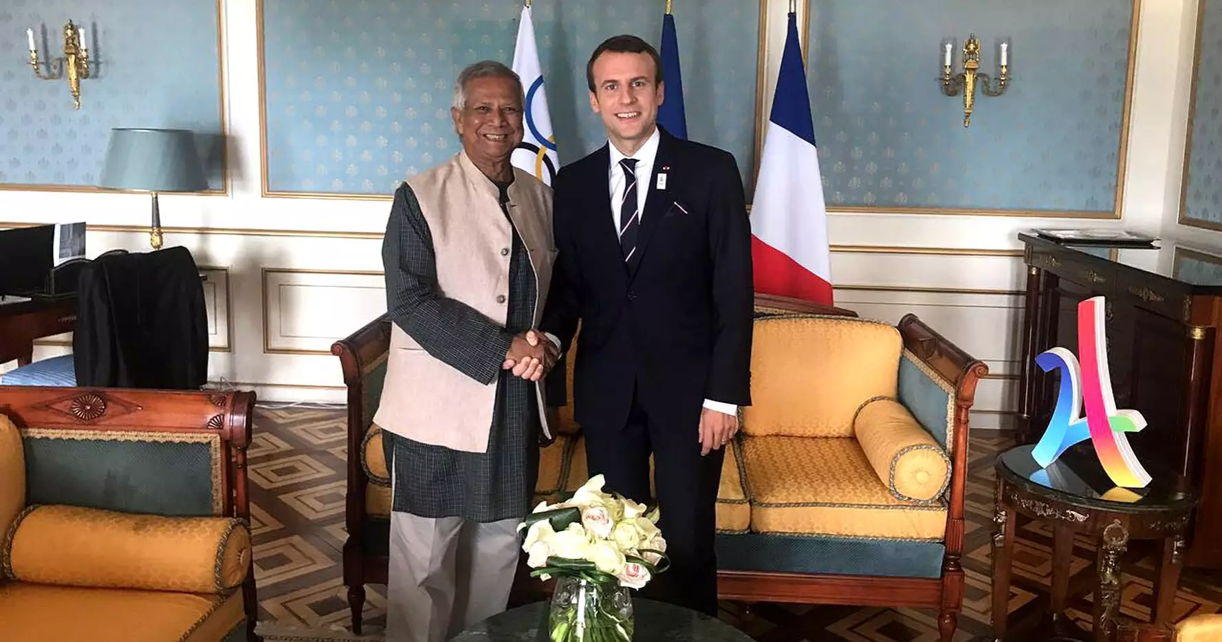 French president extends full support to Prof Yunus-led interim govt to strengthen ties