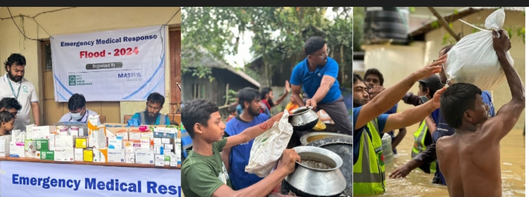 বন্যার্তদের পাশে মাস্তুল ফাউন্ডেশন