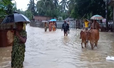 Rains inundate low-lying areas in Khagrachari