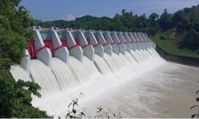 16 gates of Kaptai Hydropower Plant opened as water levels cross danger mark