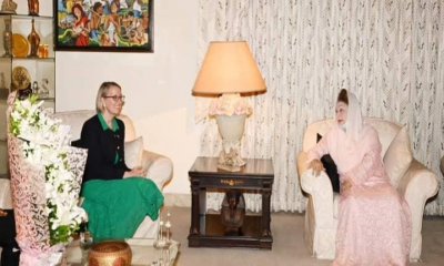 British High Commissioner Sarah Cooke meets Khaleda