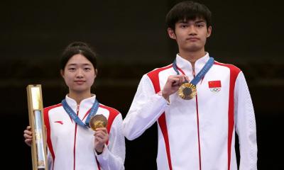 China’s Sheng, Huang bag first gold of Paris Olympics