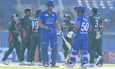 Bangladesh loses by 92 runs in the first ODI in Sharjah against Afghanistan