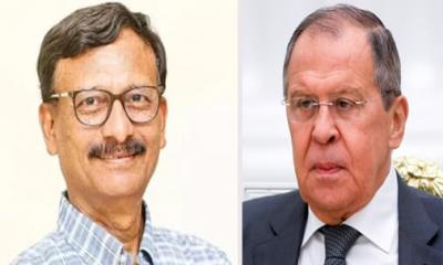 Russian FM Lavrov greets foreign affairs adviser Touhid Hossain