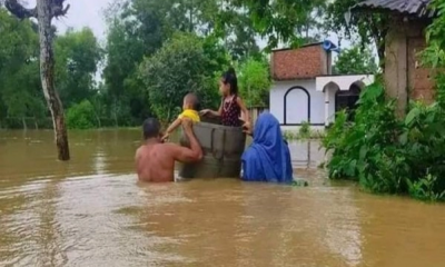 1 dead, thousands displaced as flood water levels continue to rise in Feni