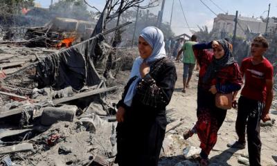 Israeli airstrike at Gaza humanitarian camp kills 71