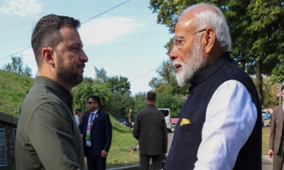 Indian Prime Minister Modi arrives in Kyiv for talks with Ukrainian President Zelenskyy