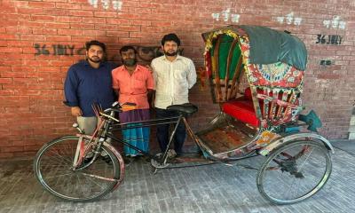 Rickshaw carrying martyr Nafiz to be preserved at Ganabhaban memorial museum