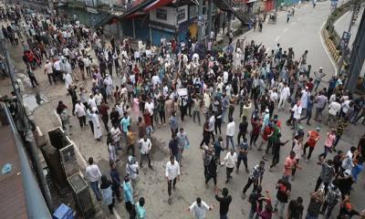 Police, protesters clash in Sylhet; One bullet-hit