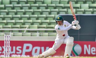 South Africa in control at lunch on Day 2, Hasan claims two wickets