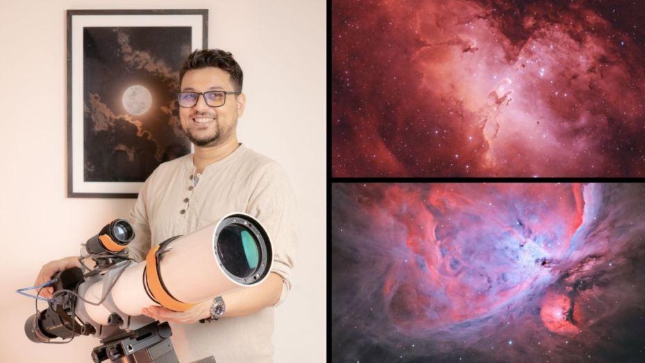 Bangladeshi photographer captures stunning nebulae with self-made telescope