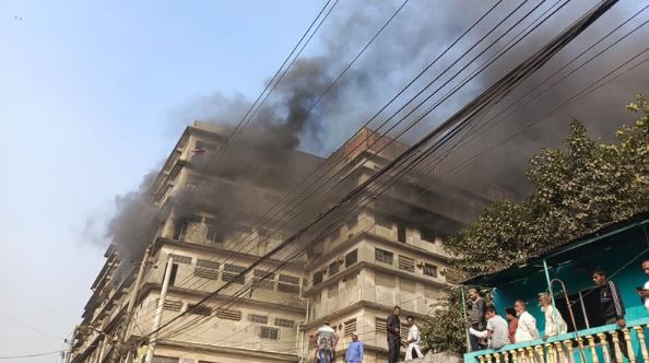 Fire breaks out at Hazaribagh leather godown