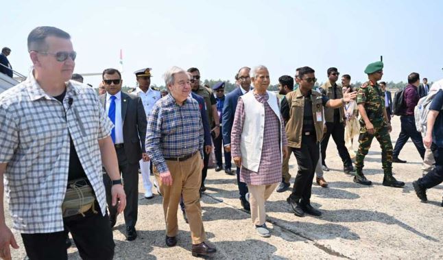 UN chief arrive in Cox‍‍`s Bazar to visit Rohingyas