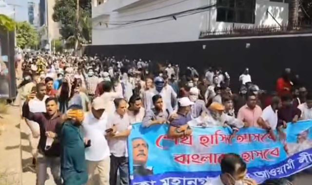 ‘Banned’ Awami League rallies in Tejgaon