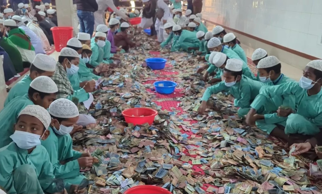 Pagla Mosque in Kishoreganj collects 35 sacks of donations