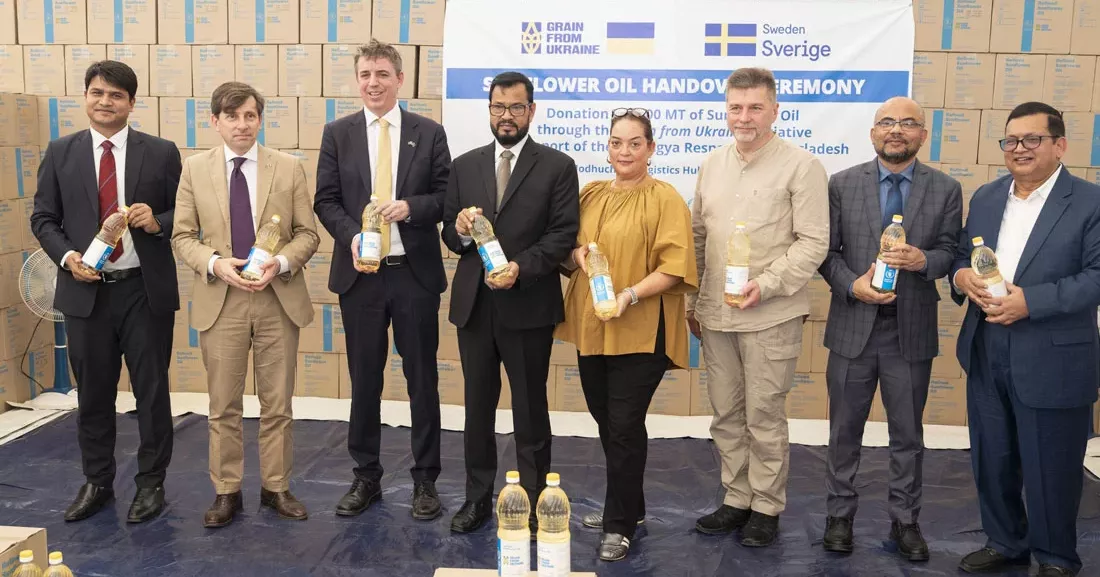 Bangladesh, Sweden, and Ukraine unite through Grain from Ukraine to support Rohingyas