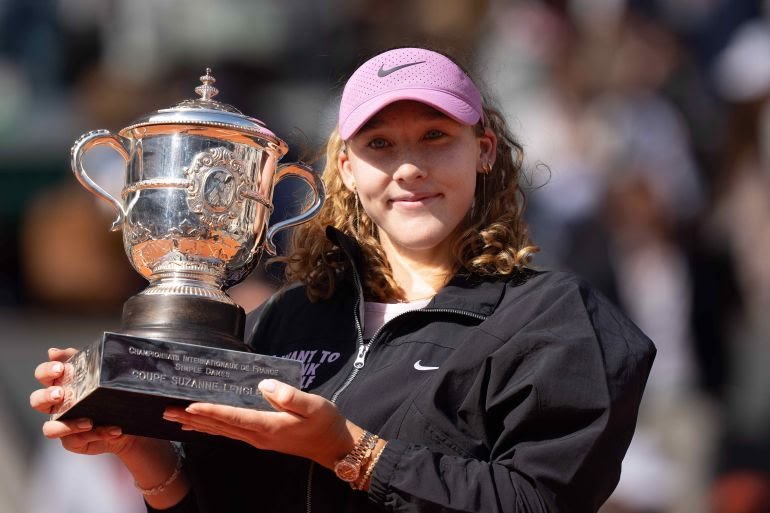 Russian teen Andreeva wins first Grand Slam title at French Open
