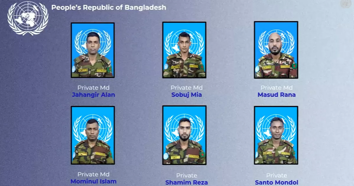 Six Bangladeshi peacekeepers awarded UN’s highest peacekeeping honour