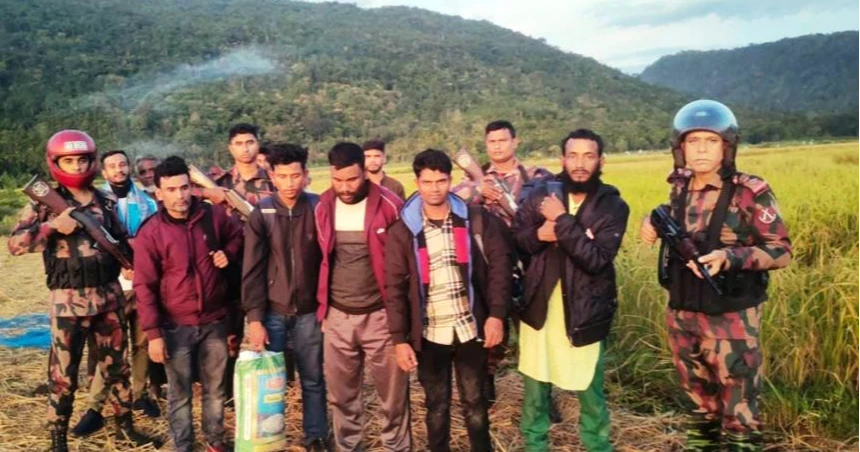 5 detained by BGB while entering Bangladesh from India via Sylhet border