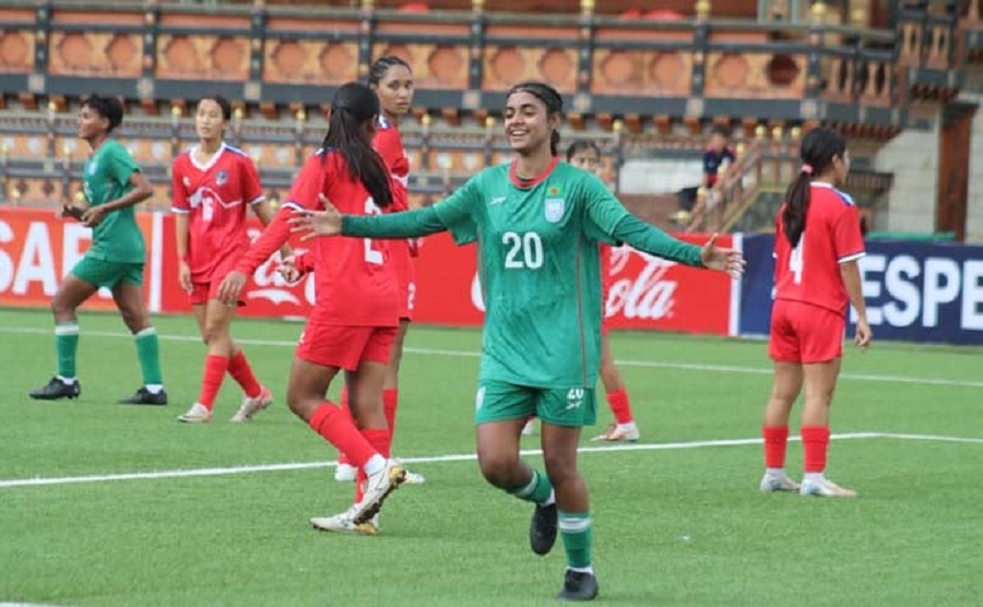 Priti’s hat-trick leads Bangladesh to 4-1 win over Nepal