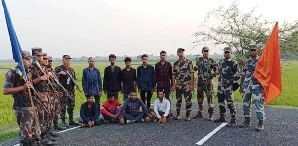 BSF hands over 9 detained Bangladeshis to BGB following flag meeting