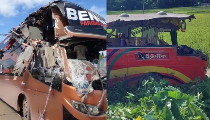 8 killed in head-on collision between two buses in Sylhet