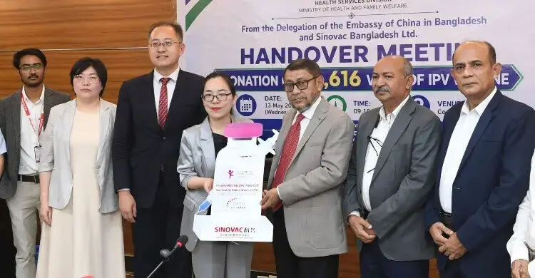 China’s Sinovac donates over 383,000 polio vaccine doses to Bangladesh