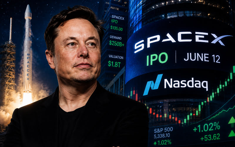 SpaceX prices record $75 billion IPO at $135 per share