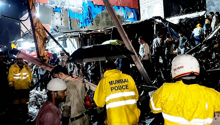 Mumbai building collapse leaves six dead amid heavy monsoon rain