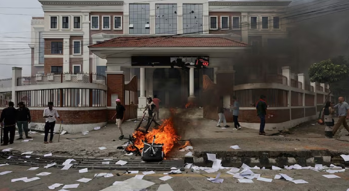 Former Nepal PM’s wife dies in protester-set fire