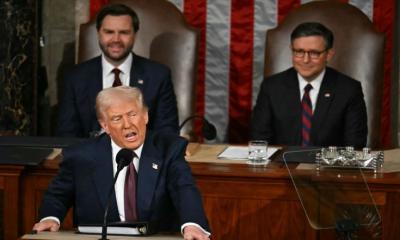 ‘America is back,’ Trump declares in divisive Congress speech